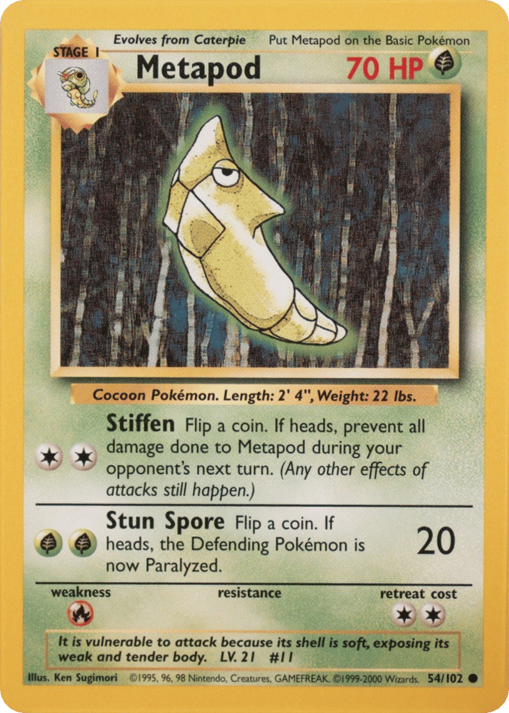 Metapod — Base Set